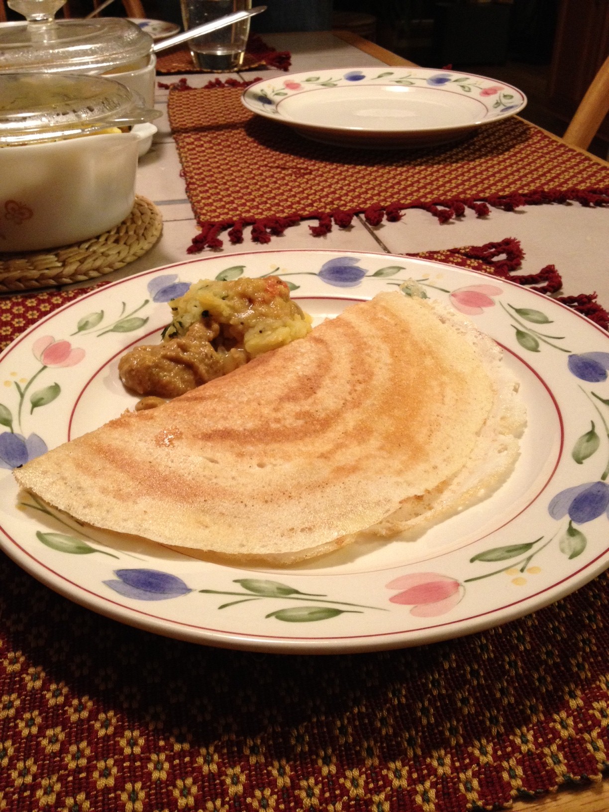 Dosas (from scratch!): Fermented Lentil and Rice Crepes