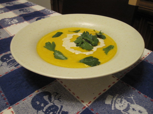 Roasted Squash Soup with Nut Cream